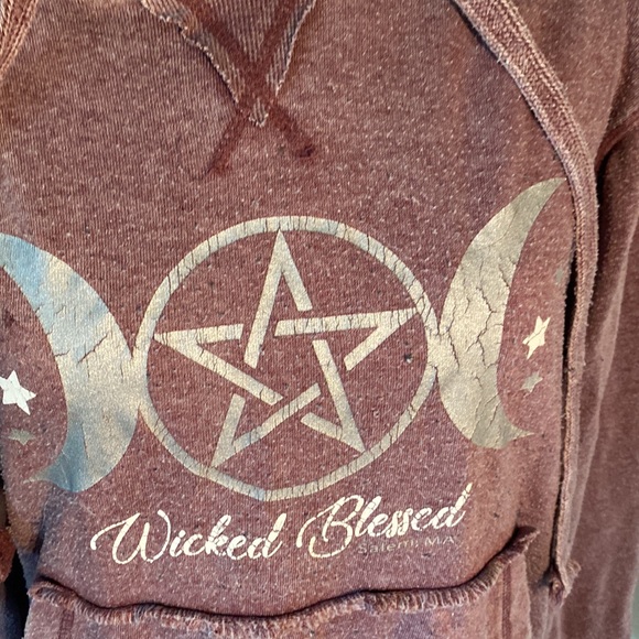 Bay State Gear “Wicked Blessed” Salem MA Hoodie - Picture 2 of 7